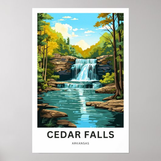 Cedar Herfsten Arkansas Reisprint Poster (Voorkant)