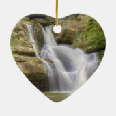 Cedar-Herfsten, Hocking Hills Ohio Keramisch Ornament (Achterkant)