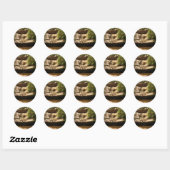 Cedar-Herfsten Ronde Sticker (Vel)