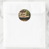 Cedar-Herfsten Ronde Sticker (Tas)