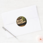 Cedar-Herfsten Ronde Sticker (Envelop)