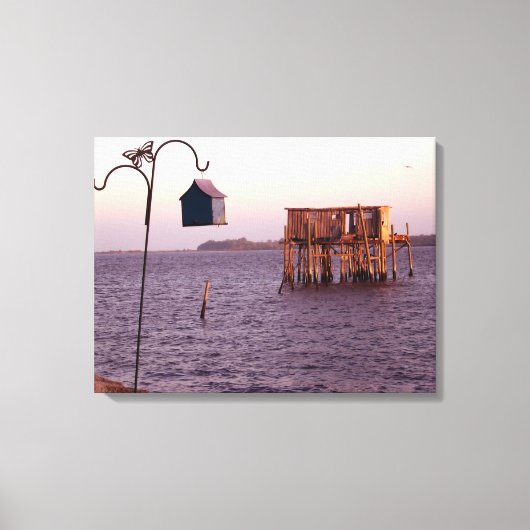Cedar Key Bird Feeder Canvas Afdruk (Voorkant)