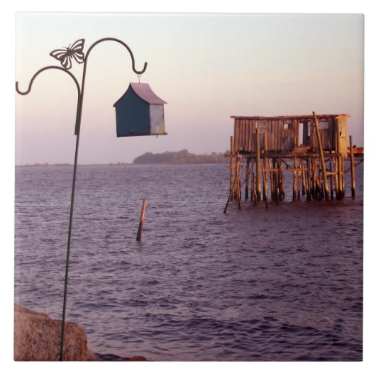 Cedar Key Bird Feeder Tegeltje (Voorkant)
