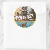 Cedar Key, Floride 2018 autocollant voyage (Sac)