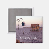 Cedar Key Vogelvoeder, Cedar Key, Florida Magneet (Voorkant / Achterkant)