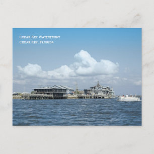 Cedar Key Waterfront-Briefkaart Briefkaart