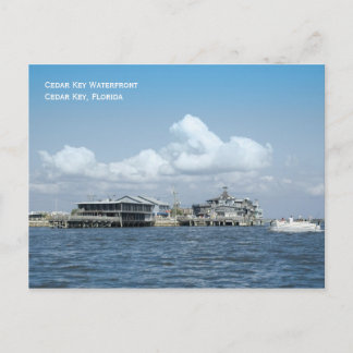 Cedar Key Waterfront-Briefkaart Briefkaart