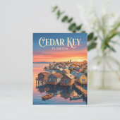 Cedar Key Waterfront VS Briefkaart (Staand voorkant)
