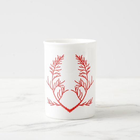 Cedar Leaves op een Bone China Mok (Voorkant)