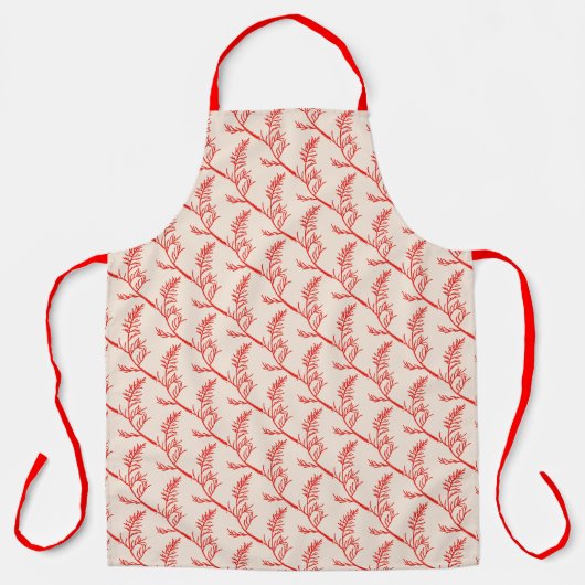 Cedar Leaves op een Schort (Voorkant)