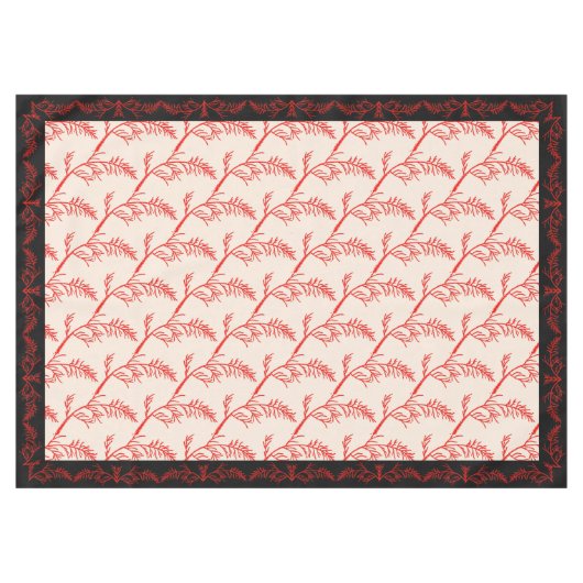 Cedar Leaves op een tafelkleed (Voorkant (Horizontaal))