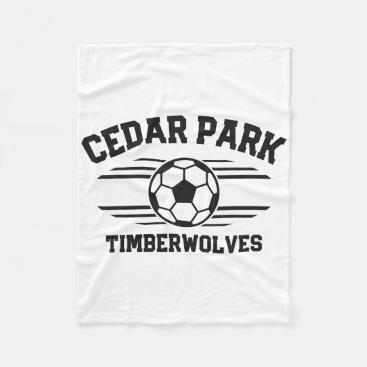 Cedar Park Timberwolves Soccer Ll 2025  Fleece Deken (Voorkant)