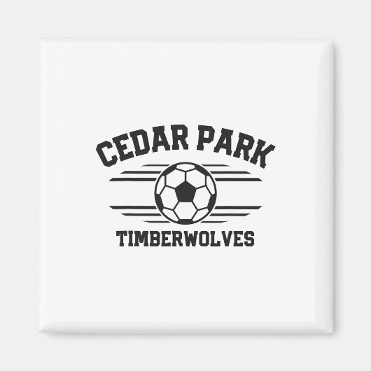Cedar Park Timberwolves Soccer Ll 2025 Magneet (Voorkant)