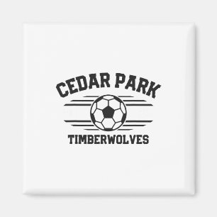 Cedar Park Timberwolves Voetbal Ll 2025 Magneet