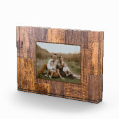 Cedar Planks | patroon van bijtende houtkorrels Fotoblokken (Rechts)