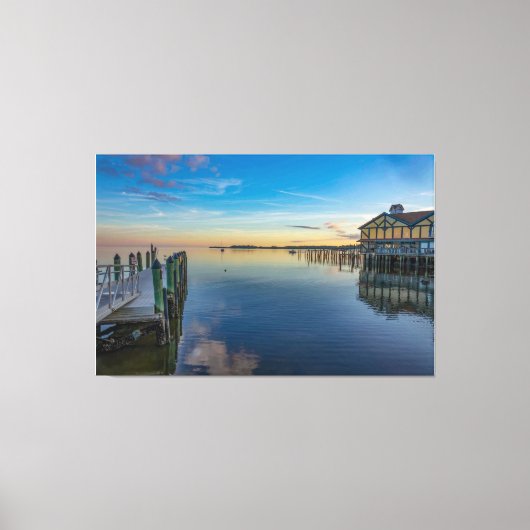 Cedar Point Sunset Canvas Afdruk (Voorkant)