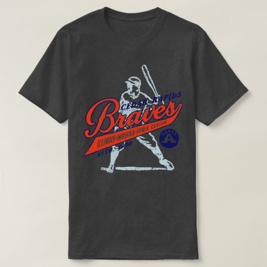 Cedar Rapids Braves T-shirt (Design voorkant)