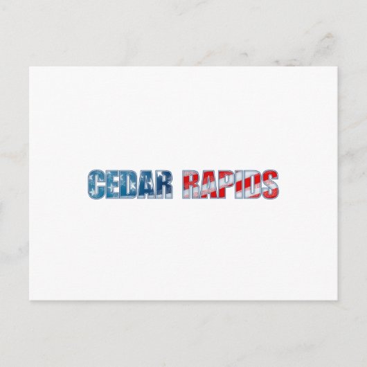 Cedar Rapids Briefkaart (Voorkant)