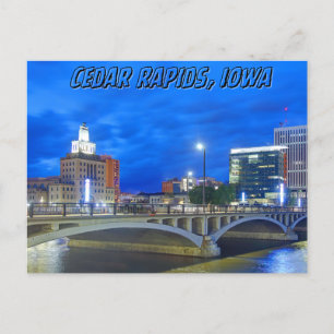 Cedar Rapids Iowa Briefkaart Reizen Souvenir