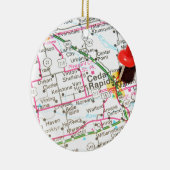 Cedar Rapids, Iowa Keramisch Ornament (Rechts)