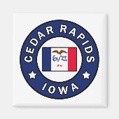 Cedar Rapids Iowa Magneet (Voorkant)