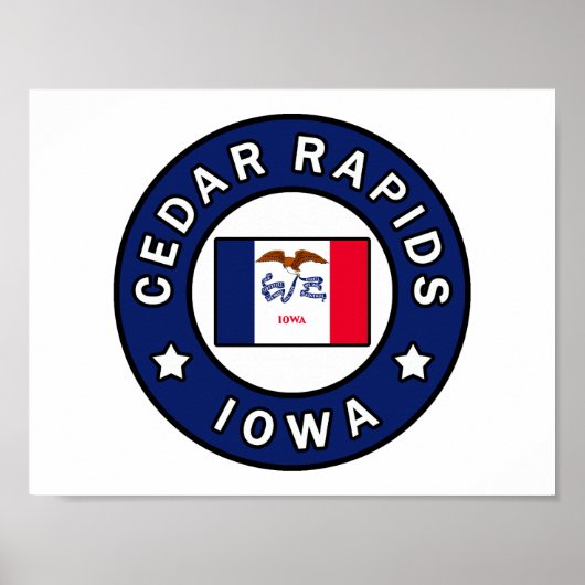 Cedar Rapids Iowa Poster (Voorkant)