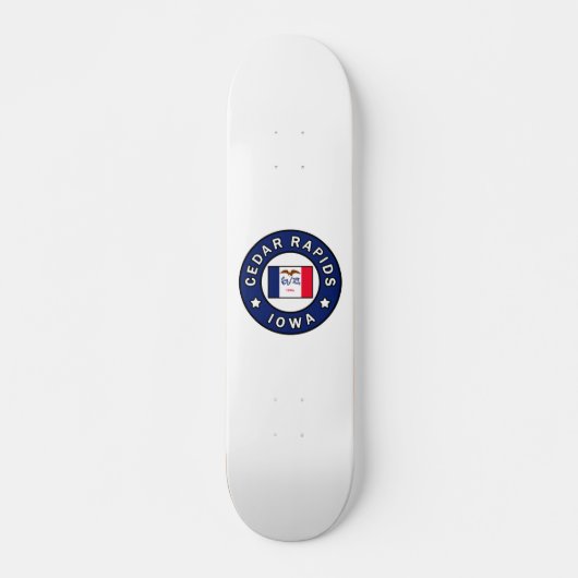 Cedar Rapids Iowa Skateboard (Voorkant)