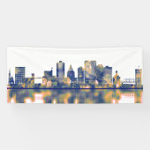 Cedar Rapids Skyline Spandoek (Horizontaal)