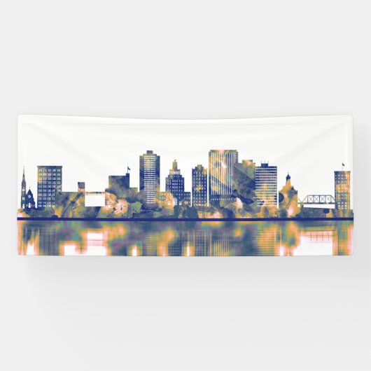 Cedar Rapids Skyline Spandoek (Horizontaal)
