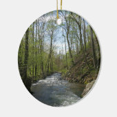 Cedar Run op White Oak Canyon Keramisch Ornament (Links)
