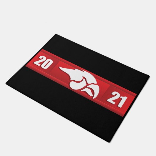 Cedar Springs Red Hawks #2 Deurmat (Schuin)