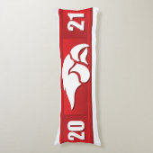 Cedar Springs Red Hawks #2 Lichaamskussen (Voorkant Verticaal)
