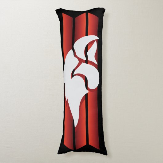 Cedar Springs Red Hawks #6 Lichaamskussen (Voorkant Verticaal)