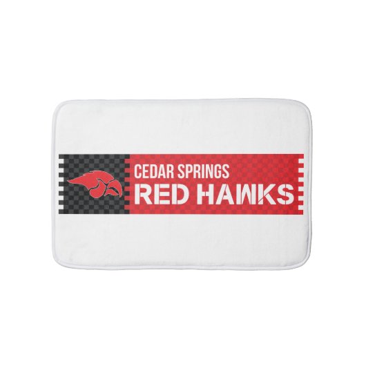 Cedar Springs Red Hawks Badmat (Voorkant)