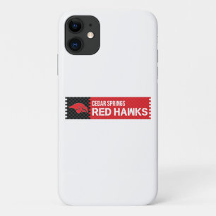 Cedar Springs Red Hawks iPhone 11 Hoesje