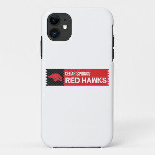Cedar Springs Red Hawks iPhone 11 Hoesje