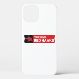 Cedar Springs Red Hawks iPhone 12 Hoesje