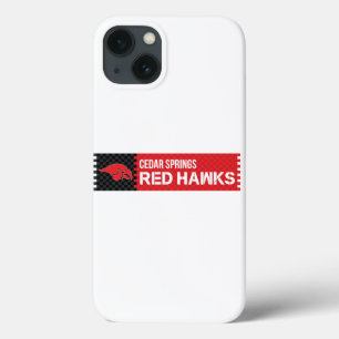 Cedar Springs Red Hawks iPhone 13 Hoesje