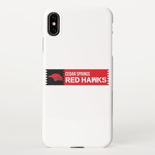 Cedar Springs Red Hawks iPhone Hoesje (Achterkant)