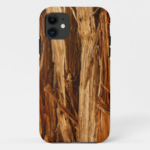 Cedar Textured Wooden Bark look iPhone 11 Hoesje