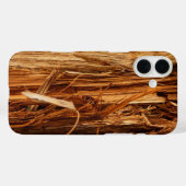 Cedar Textured Wooden Bark look Case-Mate iPhone Case (Achterkant (horizontaal))