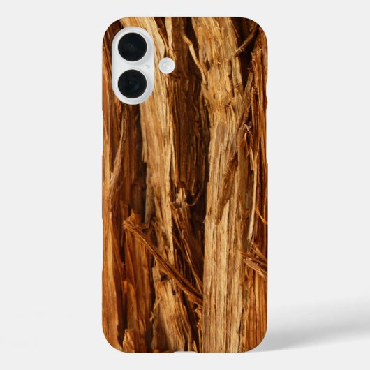 Cedar Textured Wooden Bark look Case-Mate iPhone Case (Achterkant)