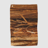 Cedar Textured Wooden Bark look Golfhanddoek (Voorkant)