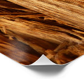 Cedar Textured Wooden Bark look Perfect Poster (Hoek)