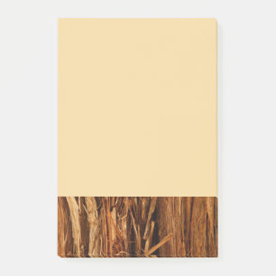 Cedar Textured Wooden Bark look Post-it® Notes