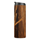 Cedar Textured Wooden Bark look Thermosbeker (Geroteerd rechts)
