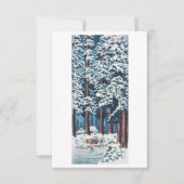 Cedar Tree-Lined Road bij Nikkō (1938) door Hiroak Kaart (Voorkant)