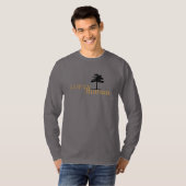 Cedar Tree Lofty Human Funny Quote Gele Tekst T-shirt (Voorkant volledig)