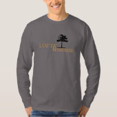 Cedar Tree Lofty Human Funny Quote Gele Tekst T-shirt (Voorkant)