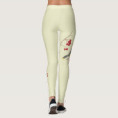 Cedar Waxing Bird Art Leggings (Achterkant)